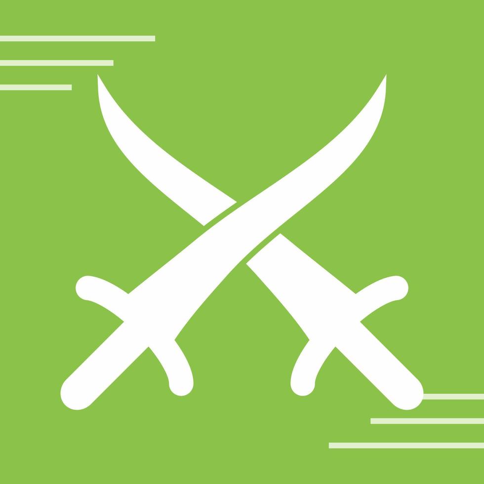 Sword Fighting Vector Icon