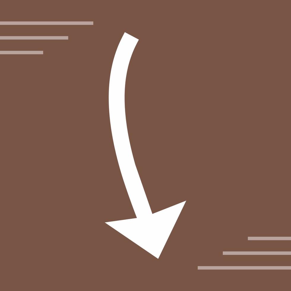 Arrow Pointing Down Vector Icon