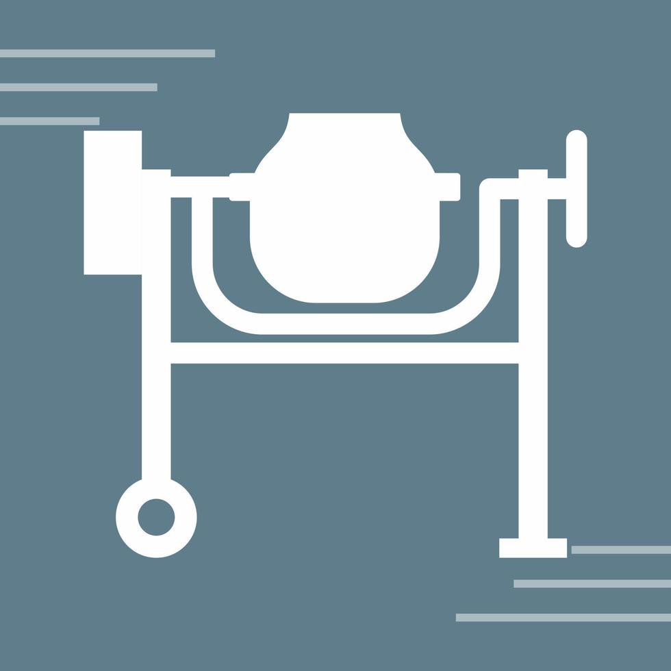 Cement Mixing Vector Icon