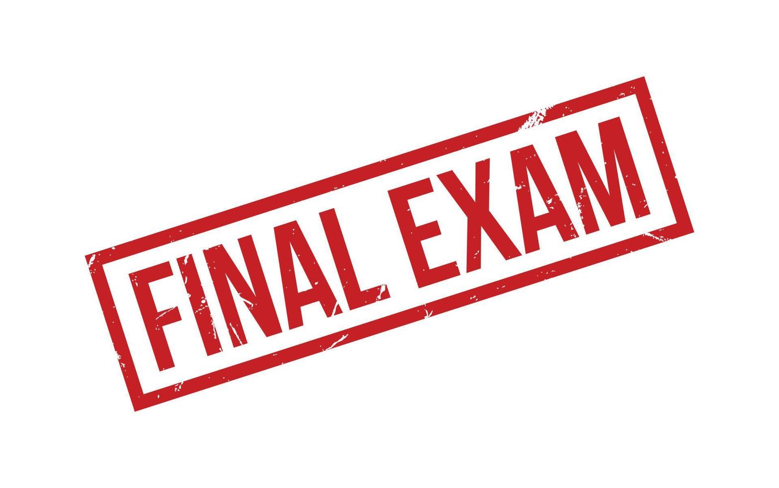 Final Exam Rubber Stamp Seal Vector