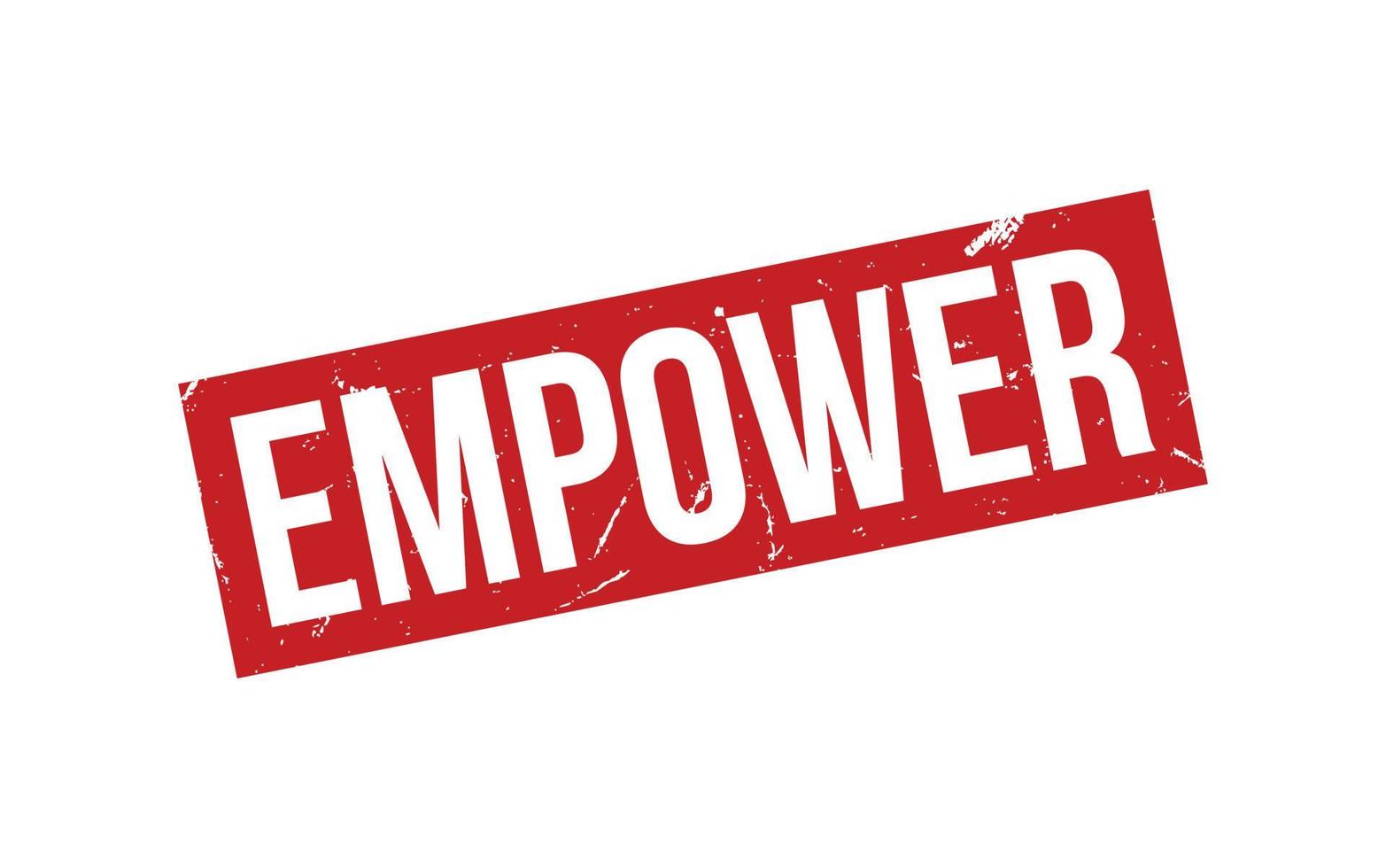 Empower Rubber Stamp Seal Vector