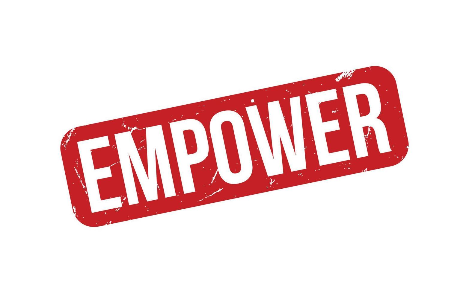 Empower Rubber Stamp Seal Vector