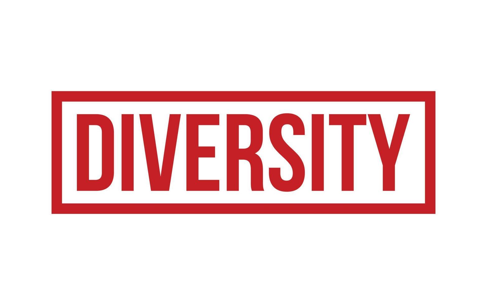 Diversity Rubber Stamp Seal Vector