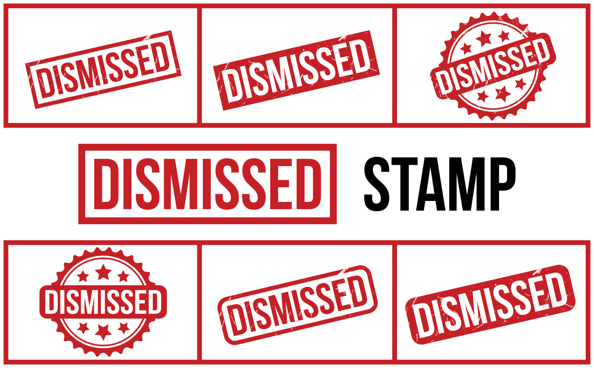 Dismissed Rubber Stamp Seal Vector 22852668 Vector Art at Vecteezy