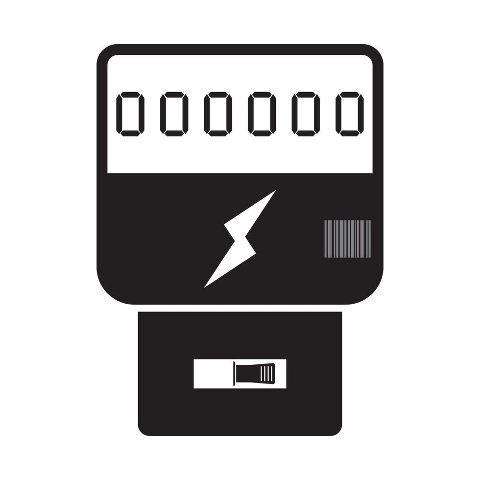 electricity meter icon vector