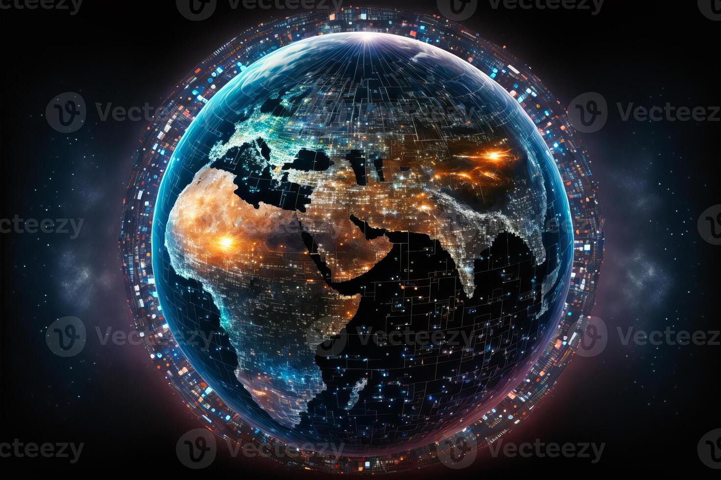 Global network connection. photo