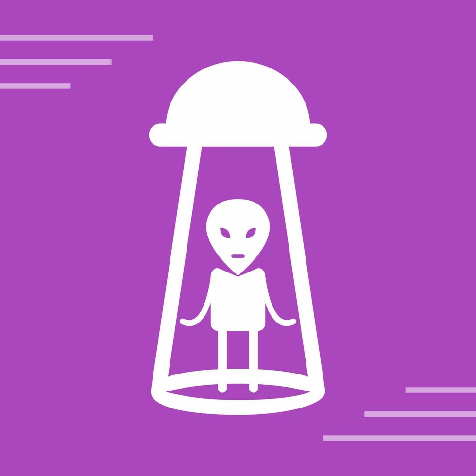 Alien Abduction Vector Icon