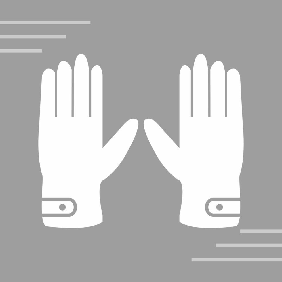 Leather Gloves Vector Icon