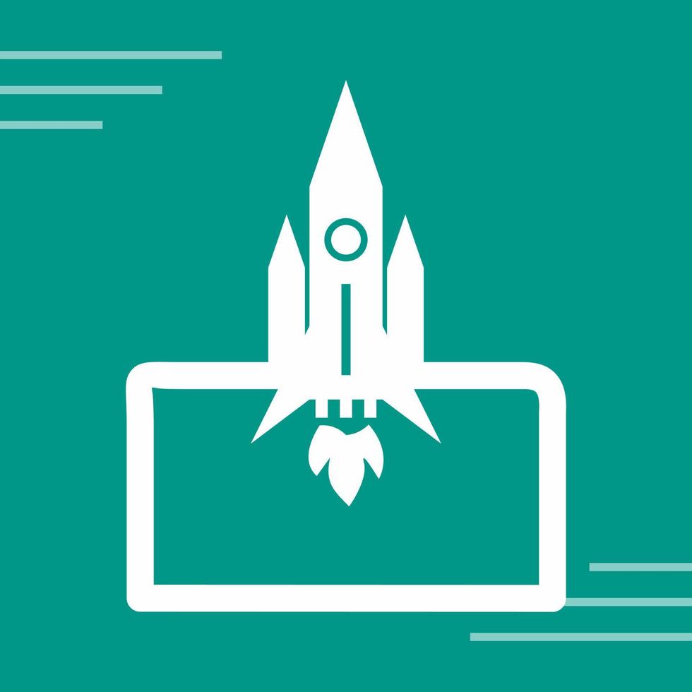 Rocket Launched Vector Icon