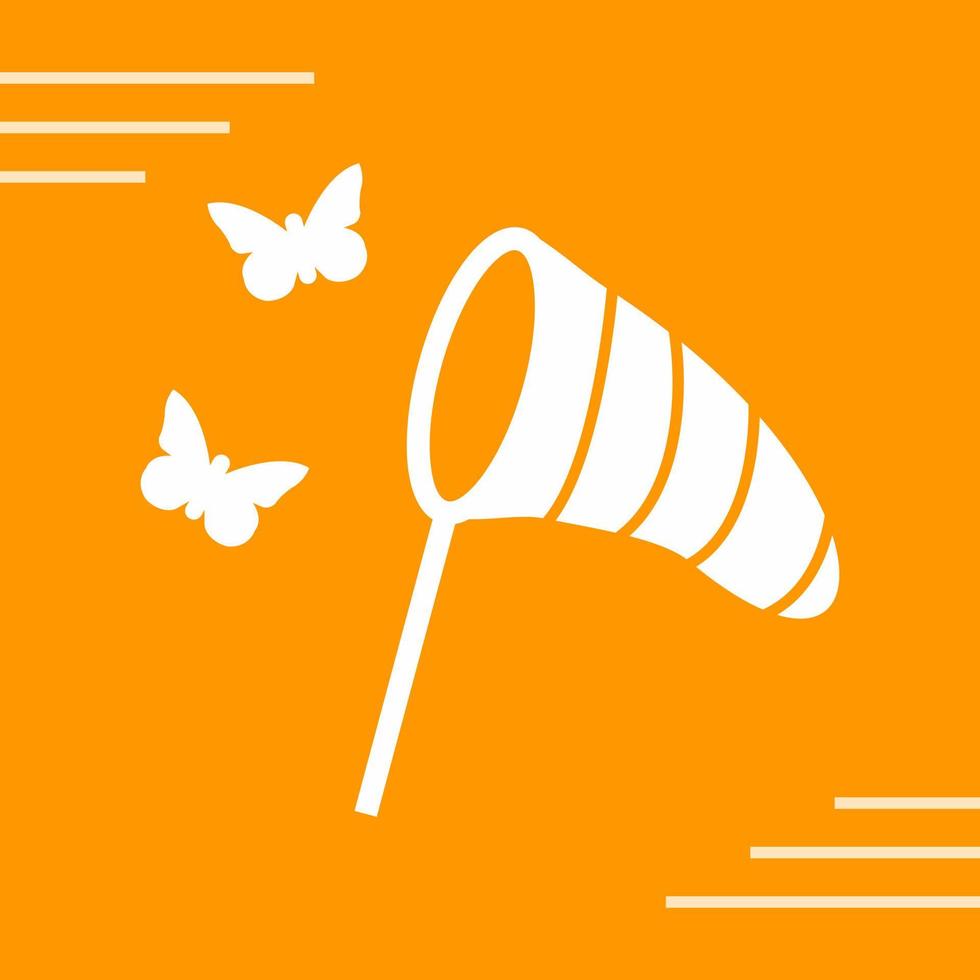 Catching Butterflies Vector Icon