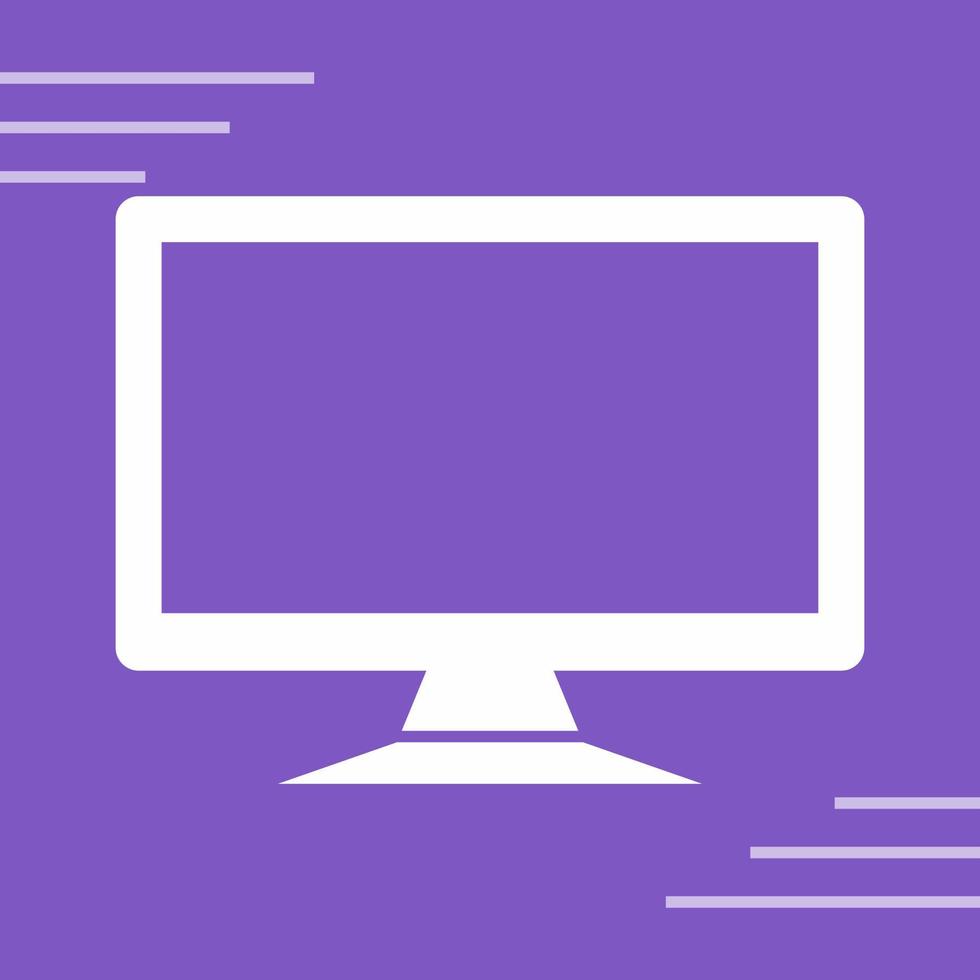 LCD Screen Vector Icon