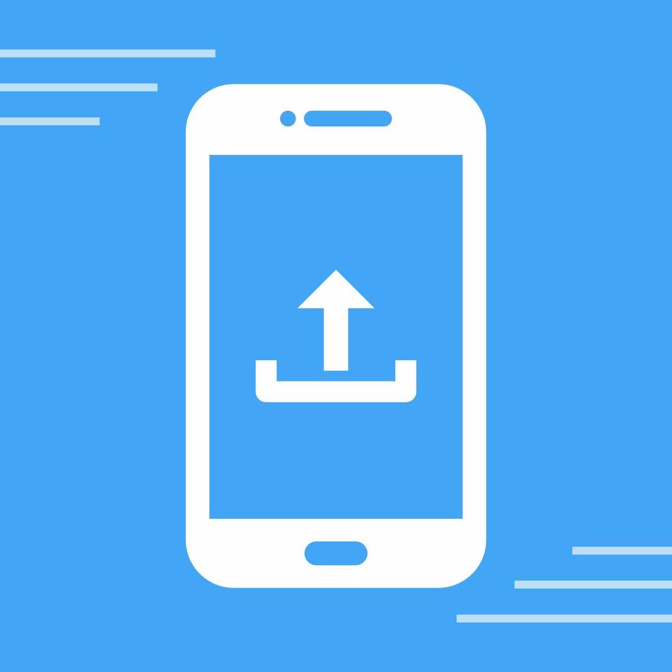 Upload From Phone Vector Icon