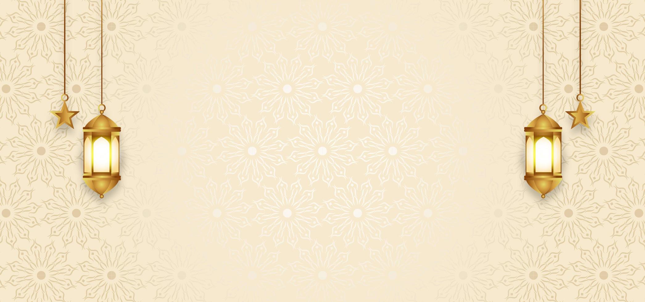 Eid mubarak Eid al-Adha cover card, Drawn mosque night view from arch. Arabic design background. Handwritten greeting card. Vector illustration photo