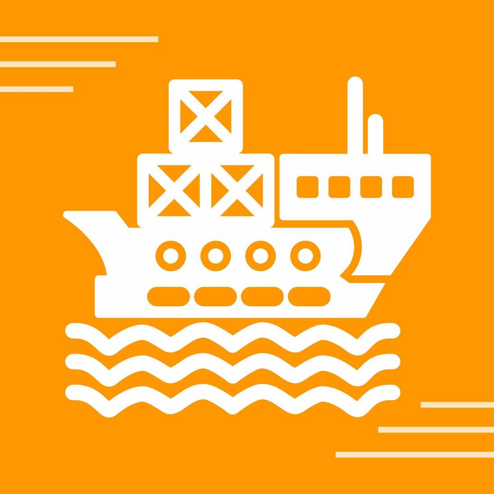 Delivery via Shipping Vector Icon