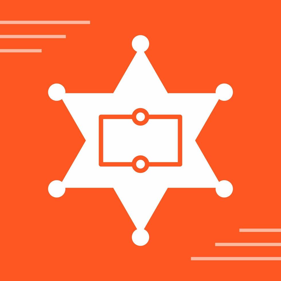 Sherrif Badge Vector Icon