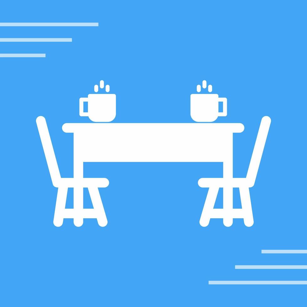 Dining Table Vector Icon