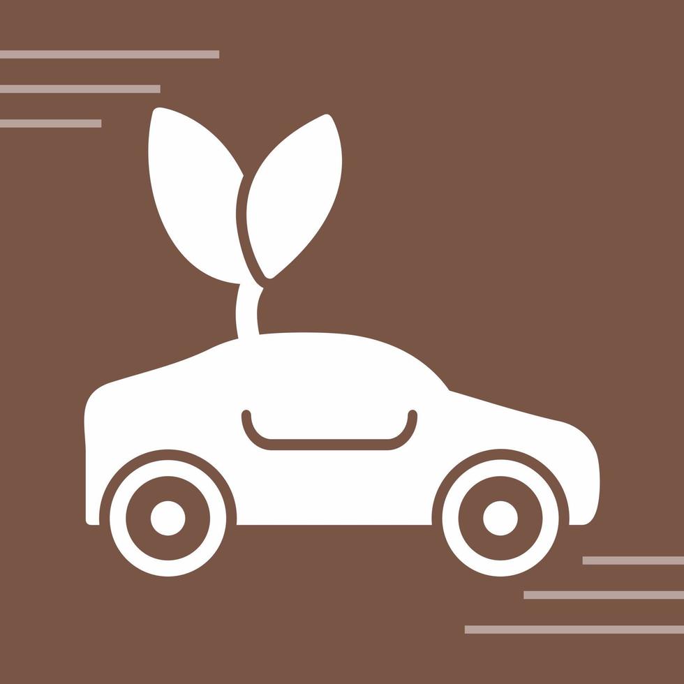 icono de vector de coche ecológico