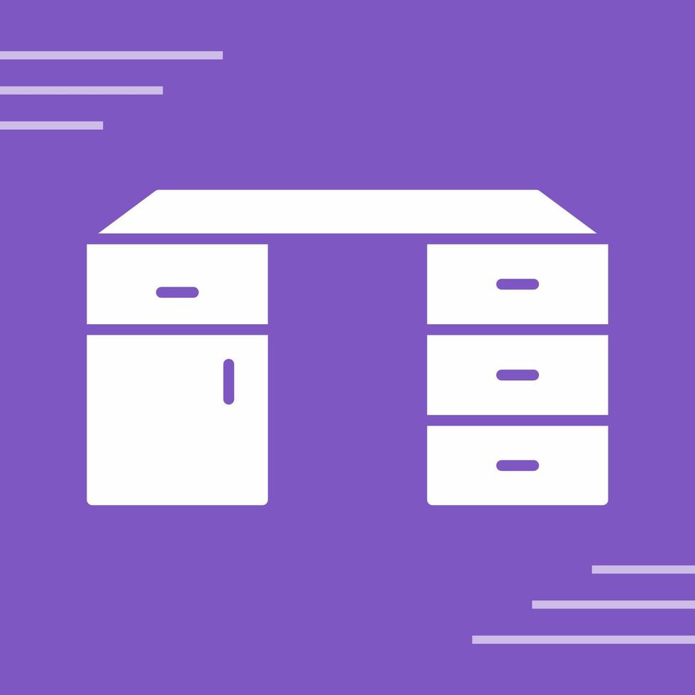 Table with Drawers Vector Icon