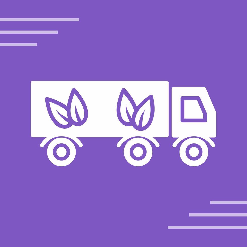 Eco friendly Truck Vector Icon