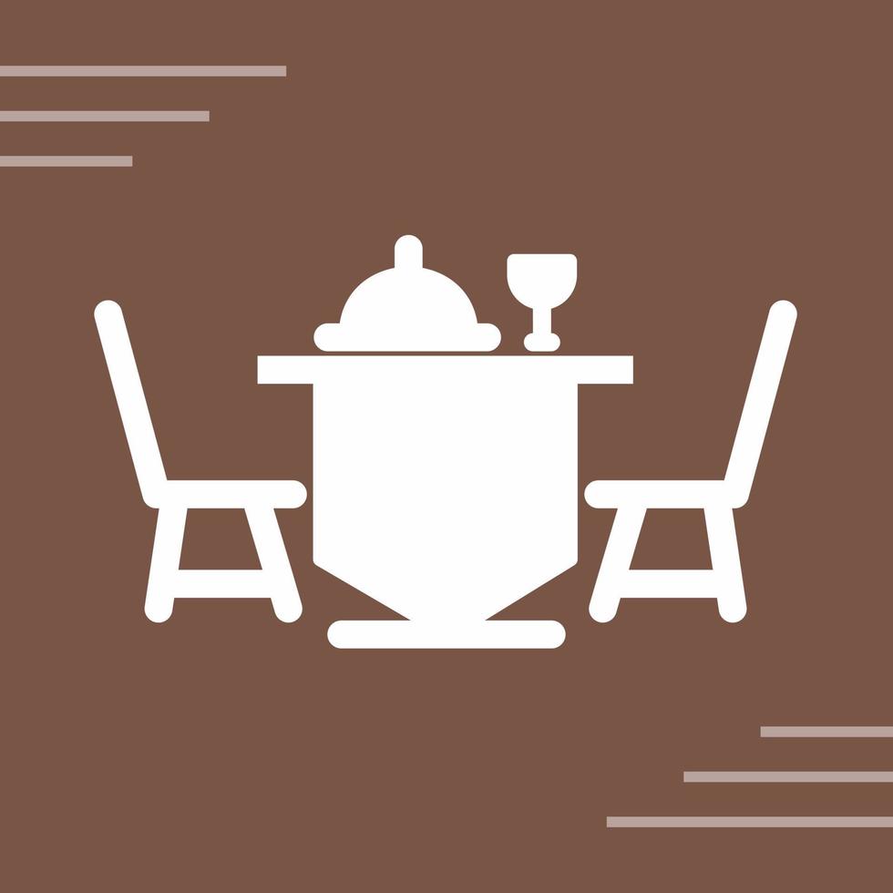 Dinner Table Vector Icon