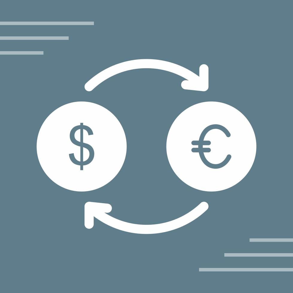 Dollar to Euro Vector Icon