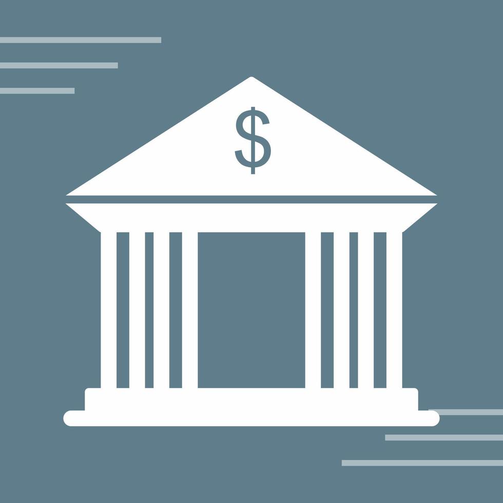 Bank Building Vector Icon