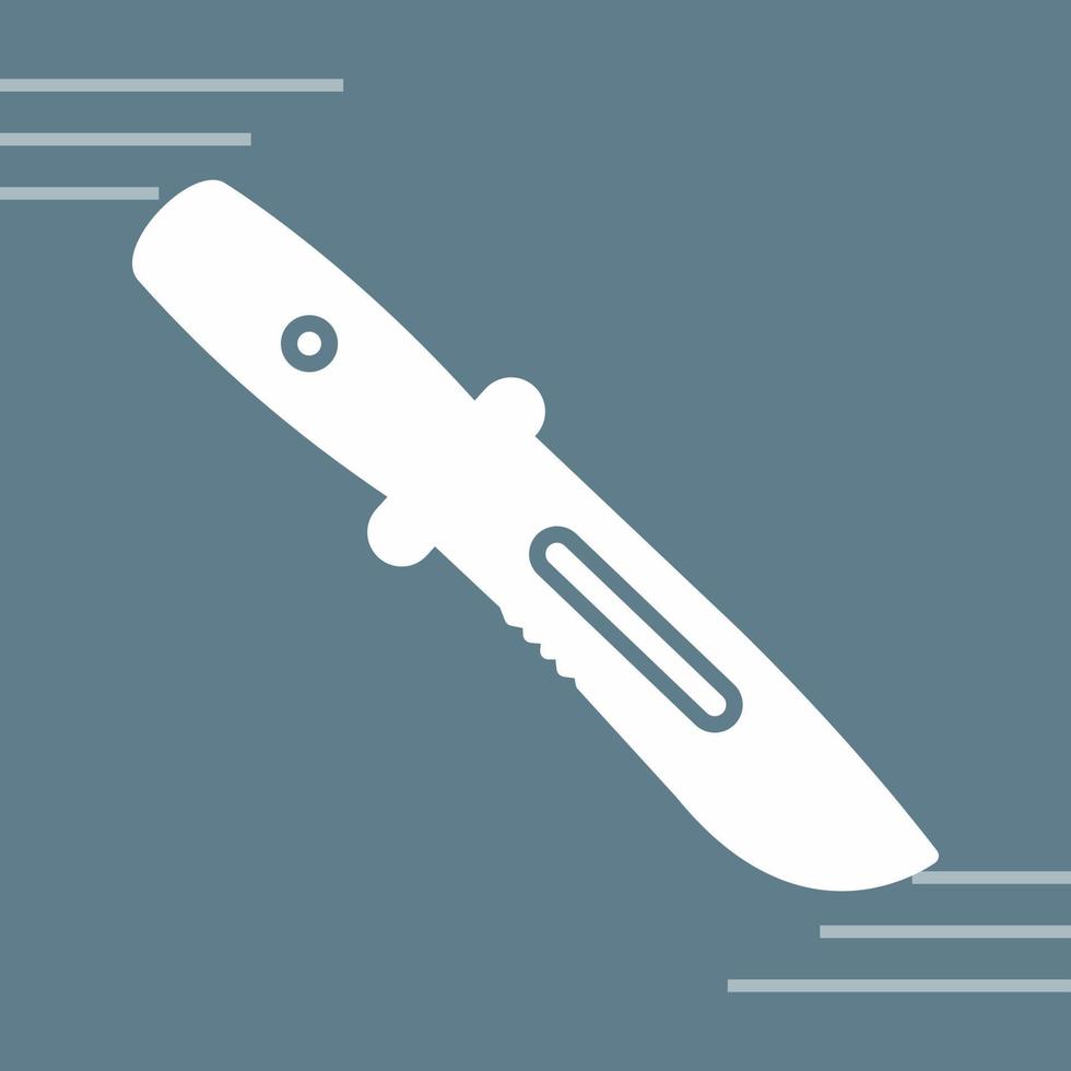 icono de vector de cuchillo de ejército