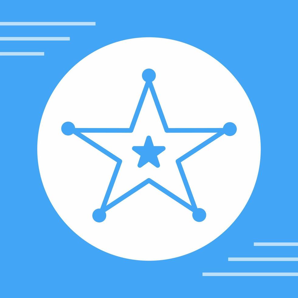 Sheriff Badge Vector Icon