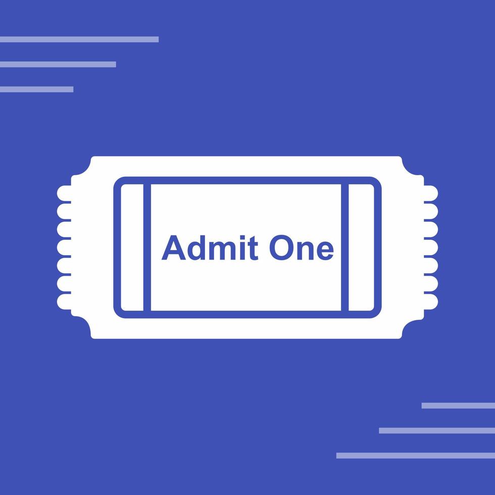 Movie Ticket Vector Icon