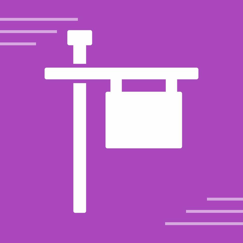 Post Sign Vector Icon