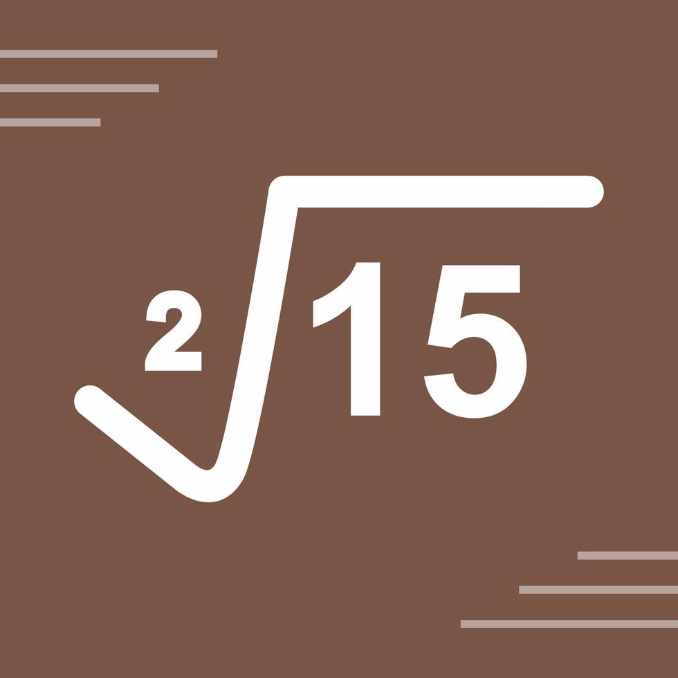 Square Root Vector Icon