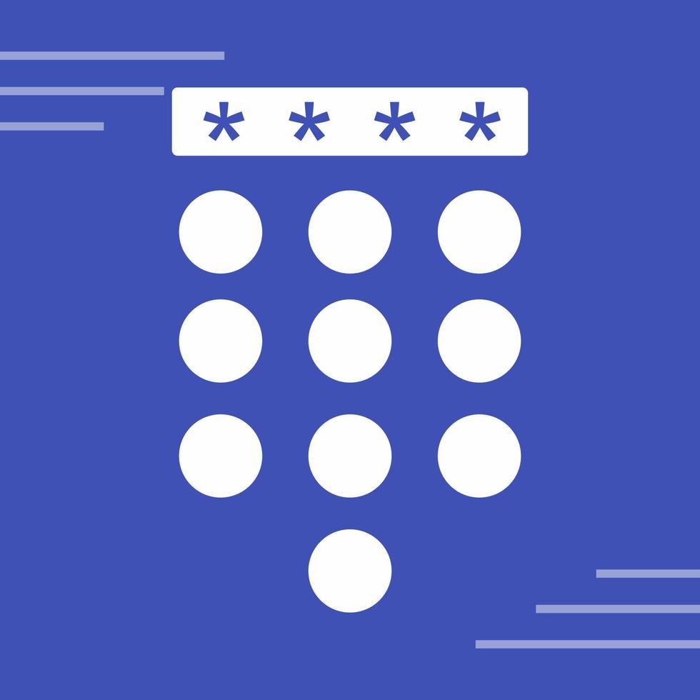 Passcode Lock Vector Icon
