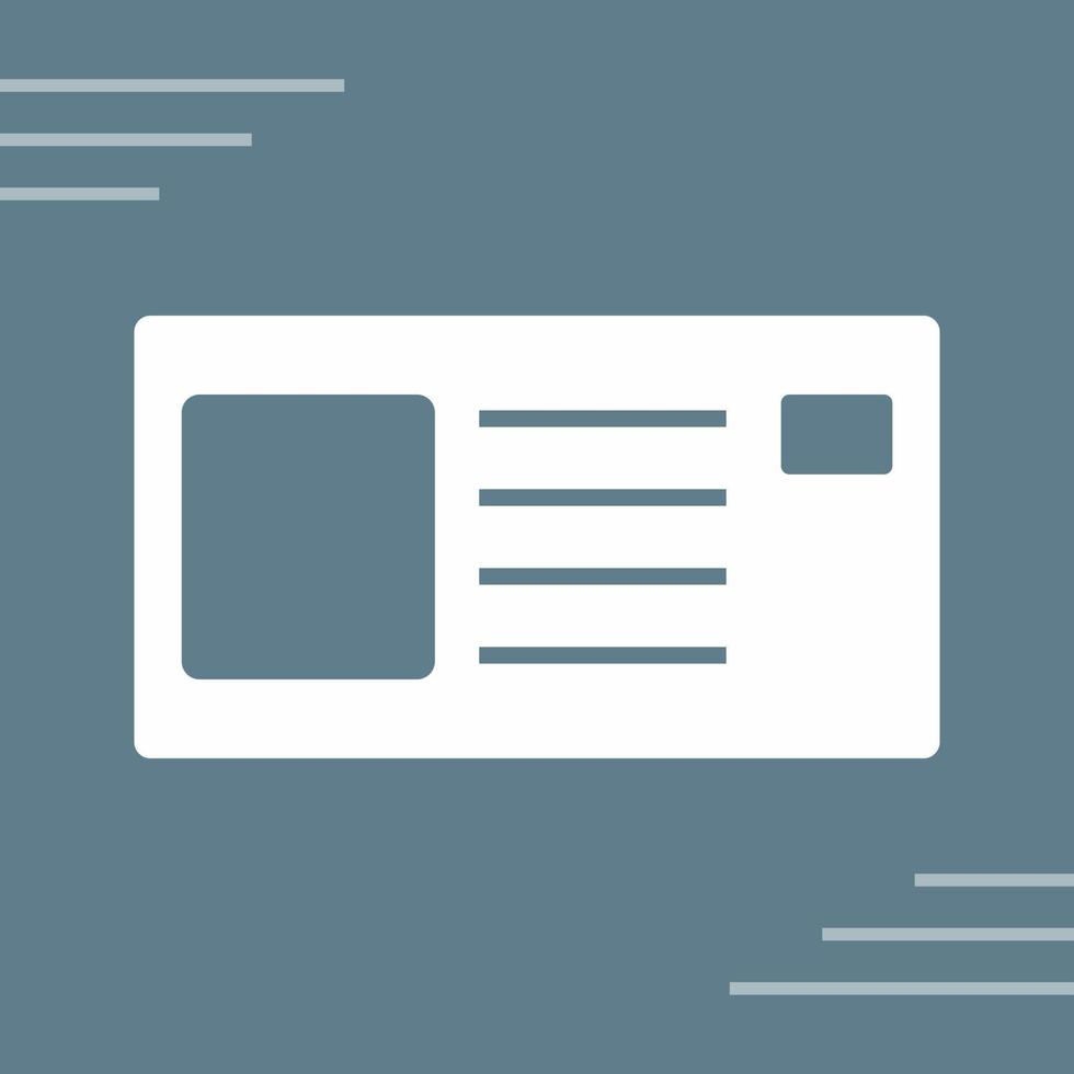 Identity Card Vector Icon