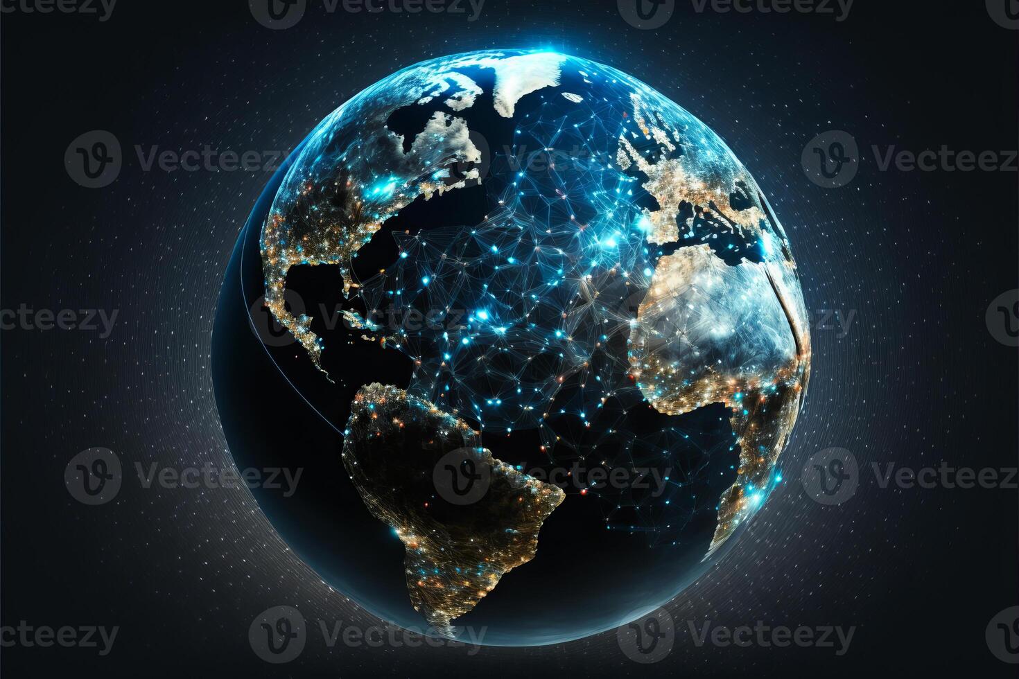 Global network connection. photo