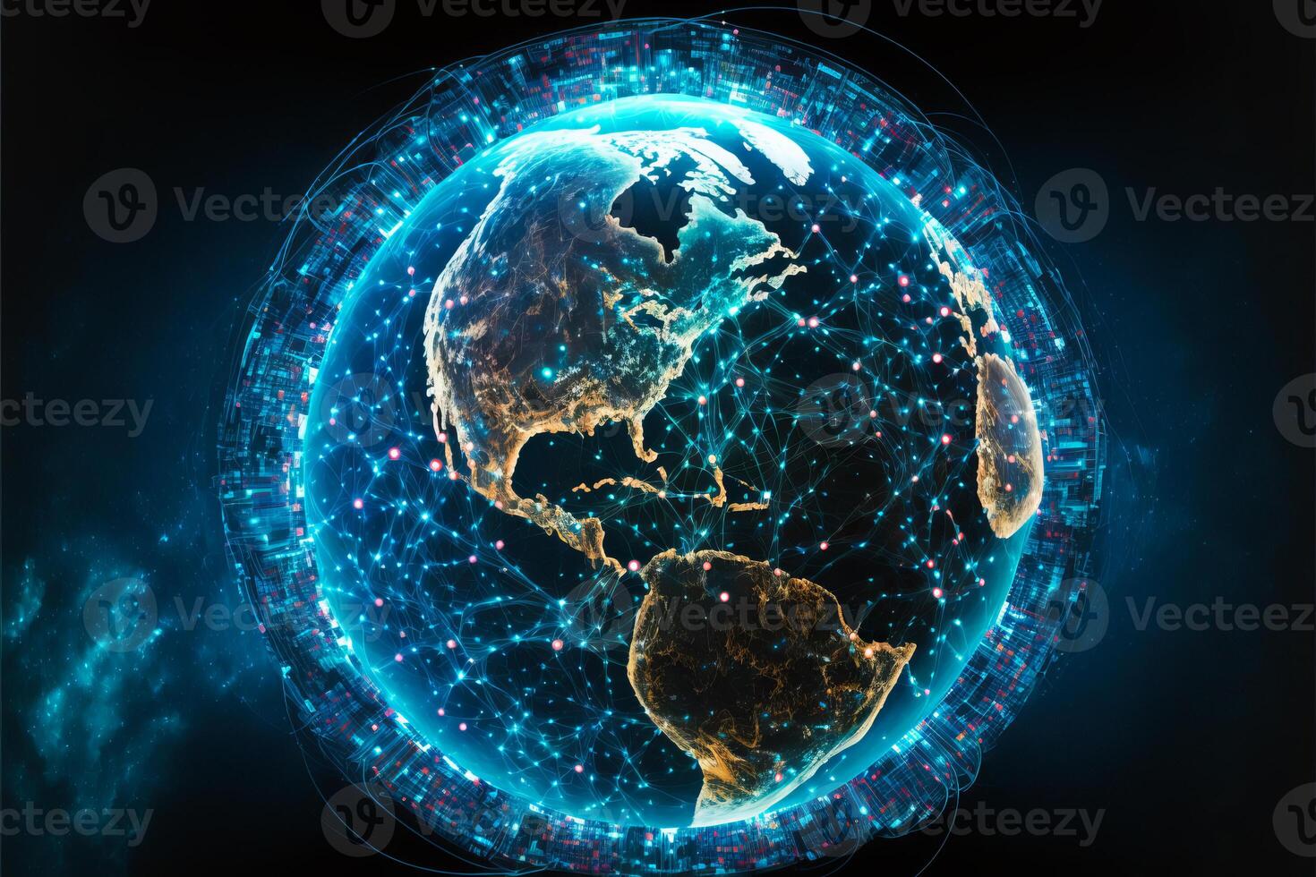 Global network connection. photo