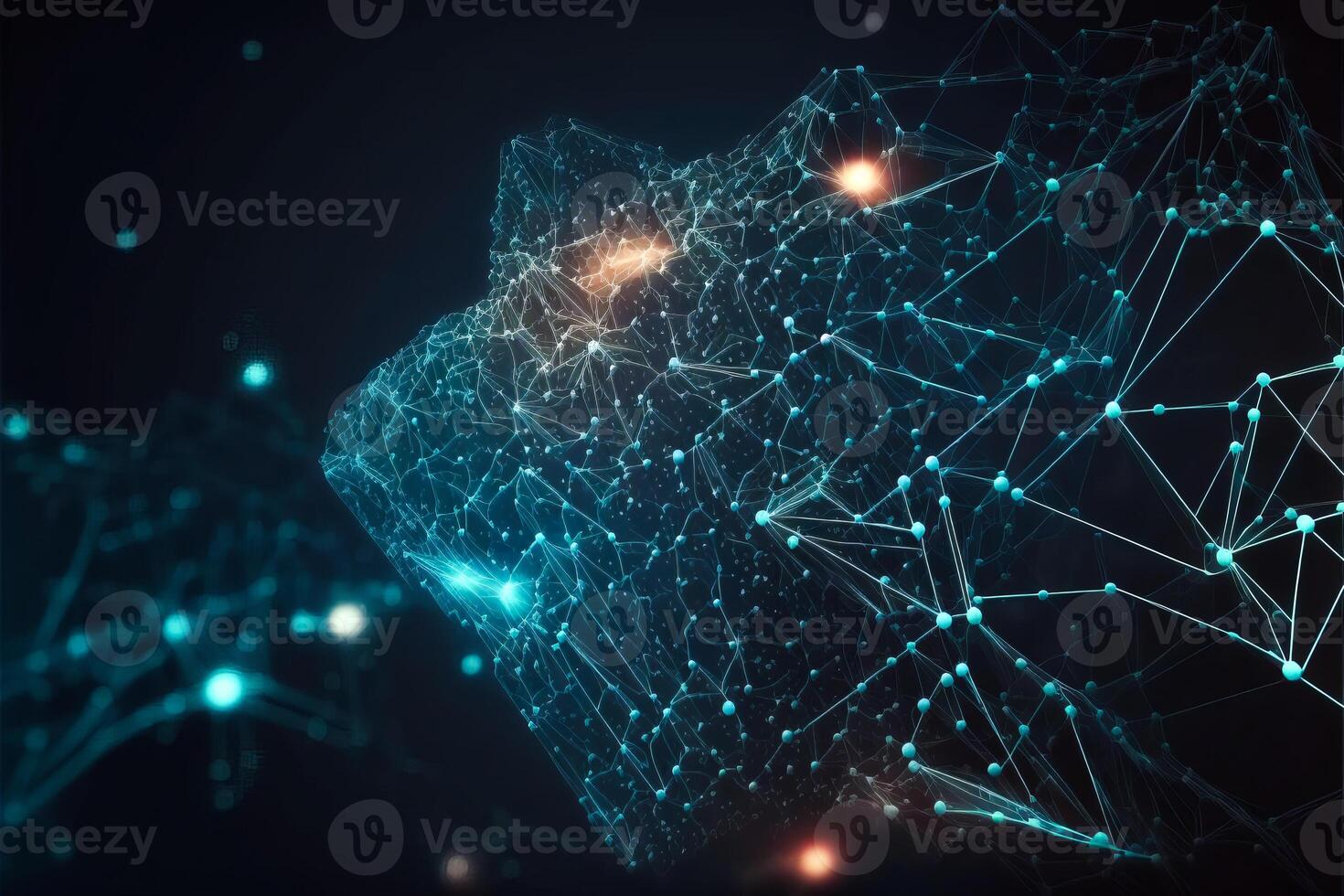Abstract 5g logo for technology background. photo