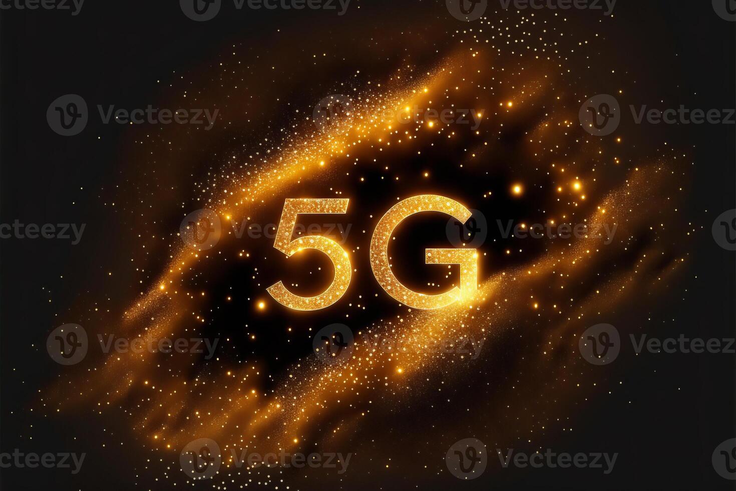 Abstract 5g logo for technology background. photo