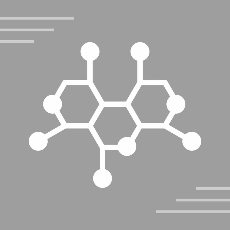 icono de vector de estructura de molécula