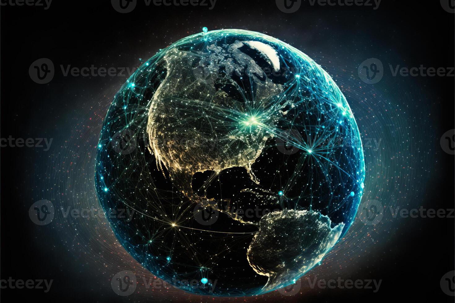 Global network connection. photo