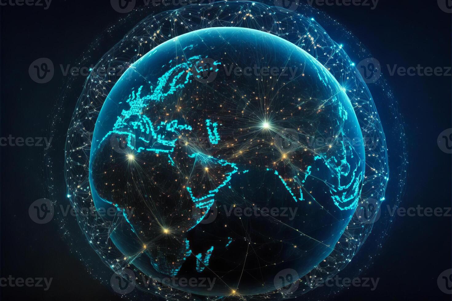 Global network connection. photo