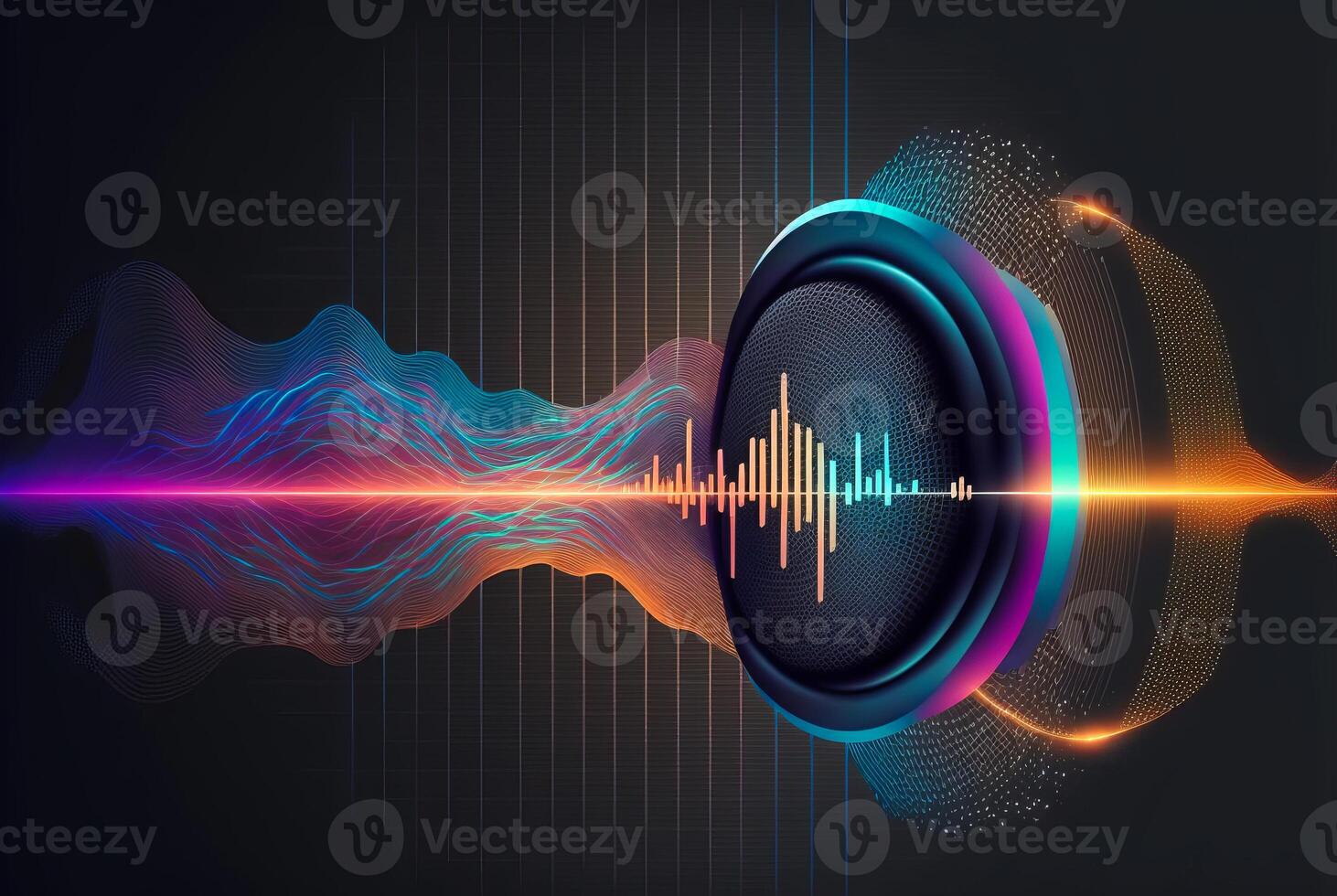 Voice assistant technology concept, photo