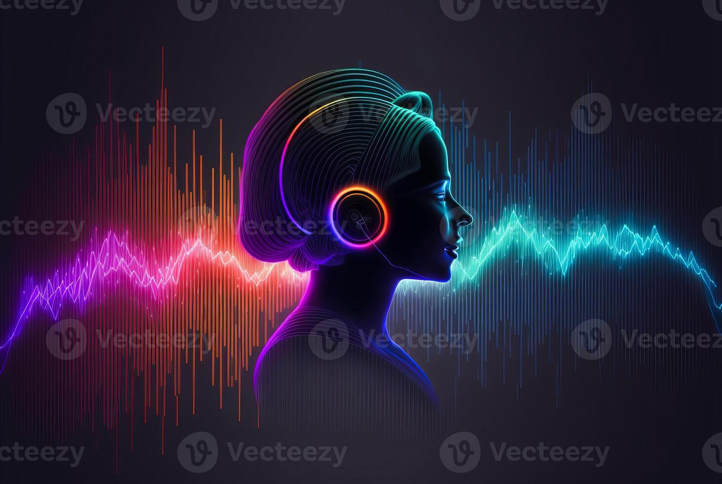 Voice assistant technology concept, photo