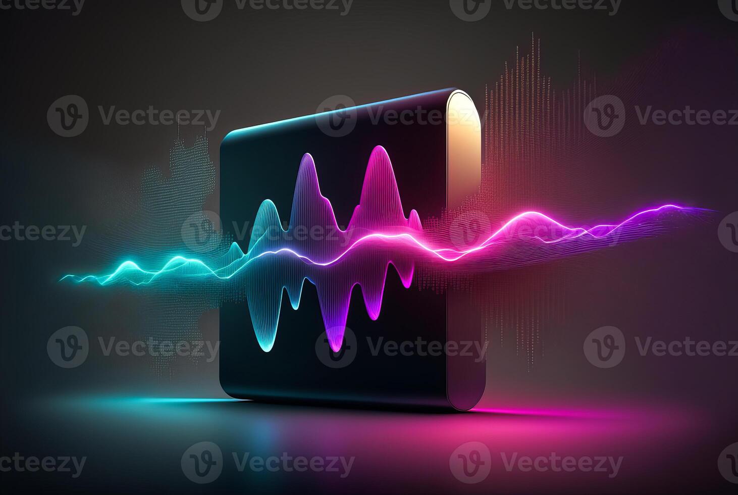 Voice assistant technology concept, photo