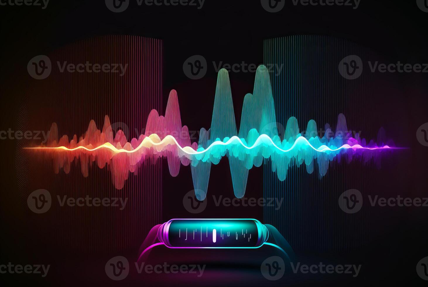 Voice assistant technology concept, photo