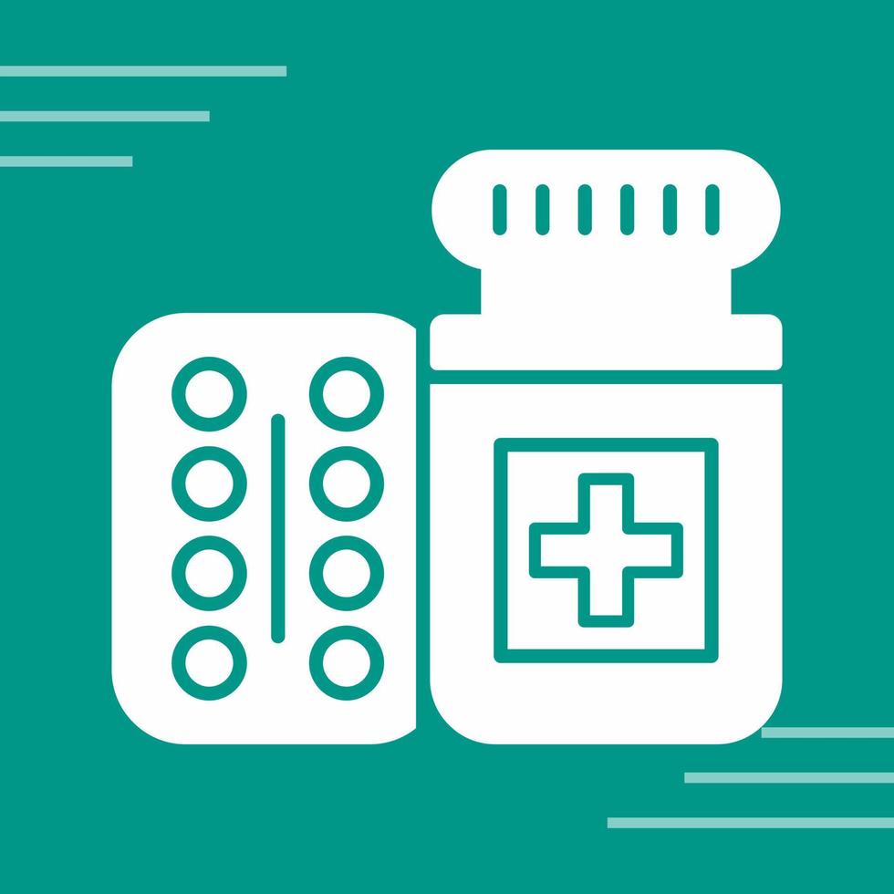 Pills Bottle Vector Icon