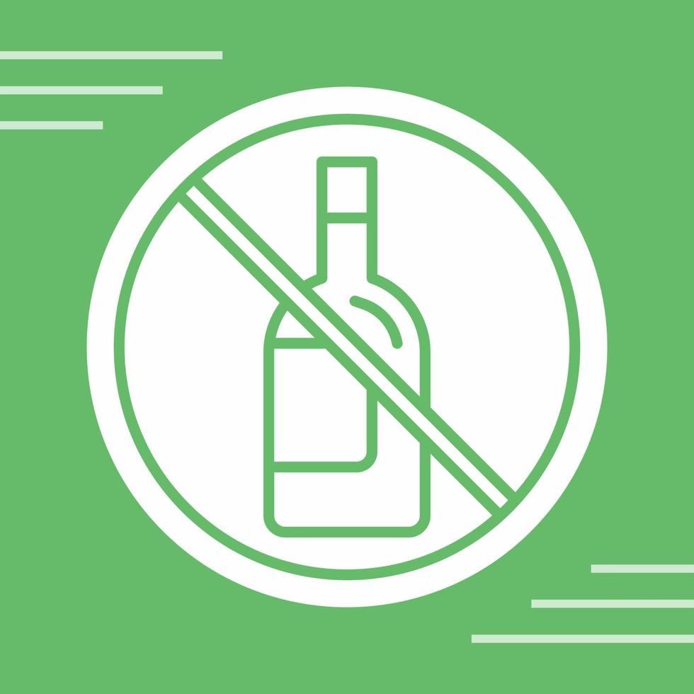 No Alcohol Vector Icon