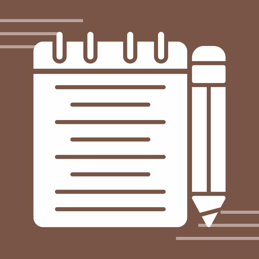 Notepad Vector Icon