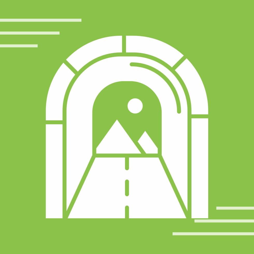 icono de vector de túnel