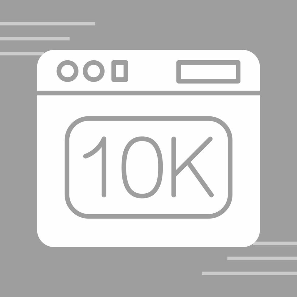 icono de vector de 10k