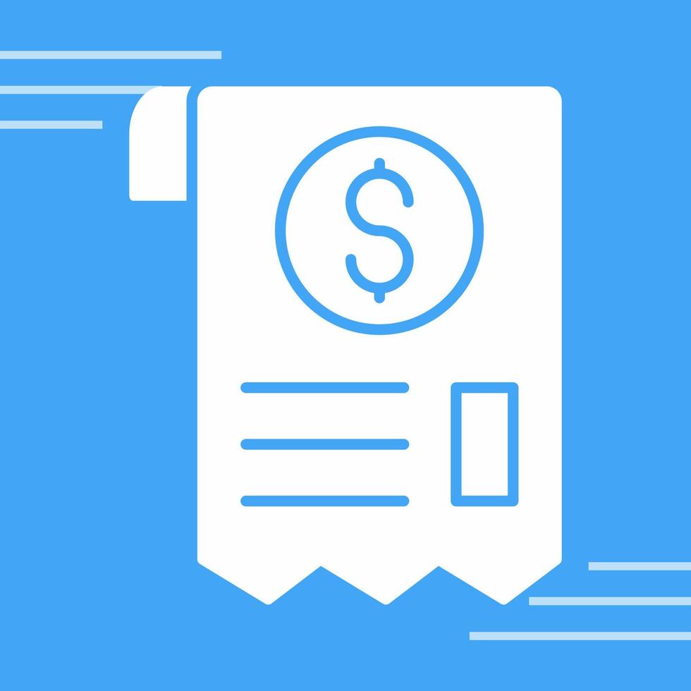 Receipt Vector Icon